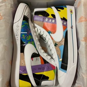 Nike Blazer Mid ‘77 FlyLeather Ruohan Wang X Mens Shoes CZ3775-900 Size 10 Multi